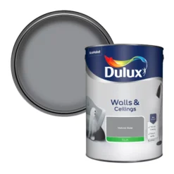 Dulux Walls & Ceilings Natural Slate Silk Emulsion Paint, 5L