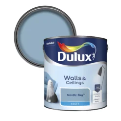 Dulux Walls & Ceilings Nordic Sky Matt Emulsion Paint, 2.5L