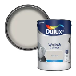 Dulux Walls & Ceilings Pebble Shore Matt Emulsion Paint, 5L