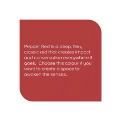 Dulux Walls & Ceilings Pepper Red Matt Emulsion Paint, 2.5L -Dulux dulux walls ceilings pepper red matt emulsion paint 2 5l5010212639856 36c bq