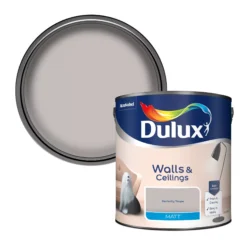 Dulux Walls & Ceilings Perfectly Taupe Matt Emulsion Paint, 2.5L
