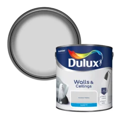 Dulux Walls & Ceilings Polished Pebble Matt Emulsion Paint, 2.5L
