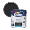 Dulux Walls & Ceilings Rich Black Matt Emulsion Paint, 2.5L