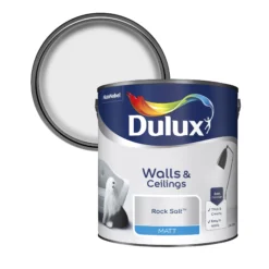 Dulux Walls & Ceilings Rock Salt Matt Emulsion Paint, 2.5L