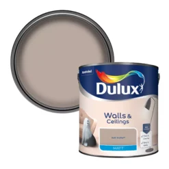 Dulux Walls & Ceilings Soft Truffle Matt Emulsion Paint, 2.5L