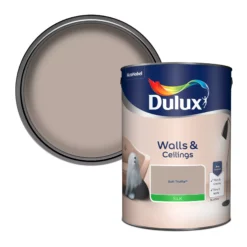 Dulux Walls & Ceilings Soft Truffle Silk Emulsion Paint, 5L