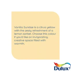Dulux Walls & Ceilings Vanilla Sundae Silk Emulsion Paint, 2.5L -Dulux dulux walls ceilings vanilla sundae silk emulsion paint 2 5l5010212640135 36c bq