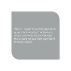 Dulux Walls & Ceilings Warm Pewter Silk Emulsion Paint, 2.5L -Dulux dulux walls ceilings warm pewter silk emulsion paint 2 5l5010212573174 36c bq