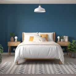 Dulux Weathershield Indigo Shade Satinwood Emulsion Paint, 750ml -Dulux dulux weathershield indigo shade satinwood emulsion paint 750ml5010212651537 02i bq